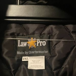 Mens duty jacket. 3XL, New w/ tags. Black.